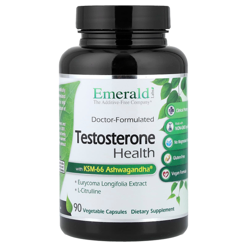 Emerald Laboratories, Testosterone Health, 90 растительных капсул