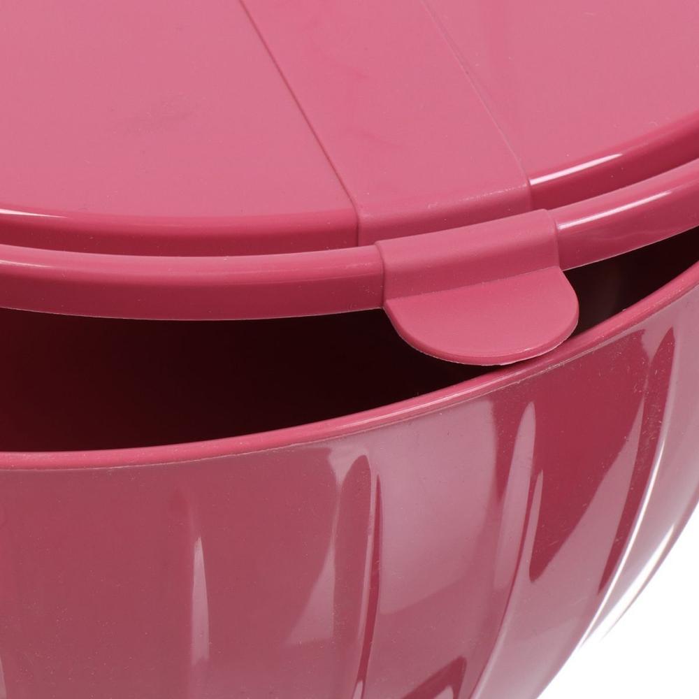 Салатник пластик, кругл, 3 шт, 5,2.8,1.7 л, с крыш, Sugar&Spice Vanilla, SE1871, брус