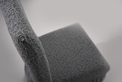 Чехол на стул с оборкой Жаккард, цвет Серый, Набор 4 шт.