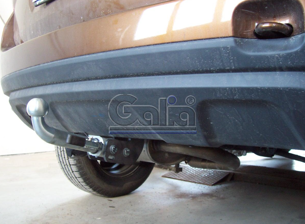 Фаркоп оцинкованный Galia D041C для Renault Duster 2010-2015, 2015-2019 2WD/4WD, Nissan Terrano 2014-(паспорт и сертификат в комплекте)(без электрики)