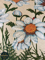 Набор чехлов на табурет из гобелена Ромашки (33х33 см) - 2шт