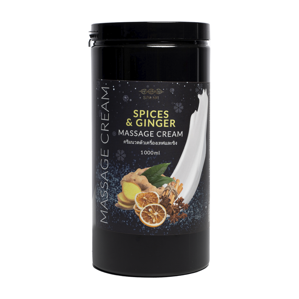 Массажный крем для тела пряные специи и имбирь 1000мл