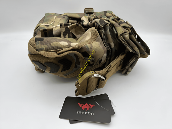 Тактический разгрузочный пояс с подсумками Yakeda Мультикам