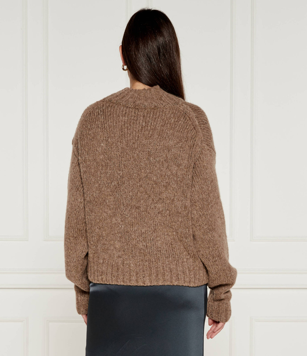 Хлопковый свитер Marc Cain - коричневый(XC 41.61 M07)