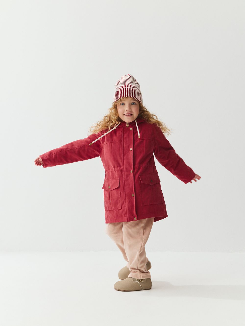 Парка демисезонная на меху "Клюква"