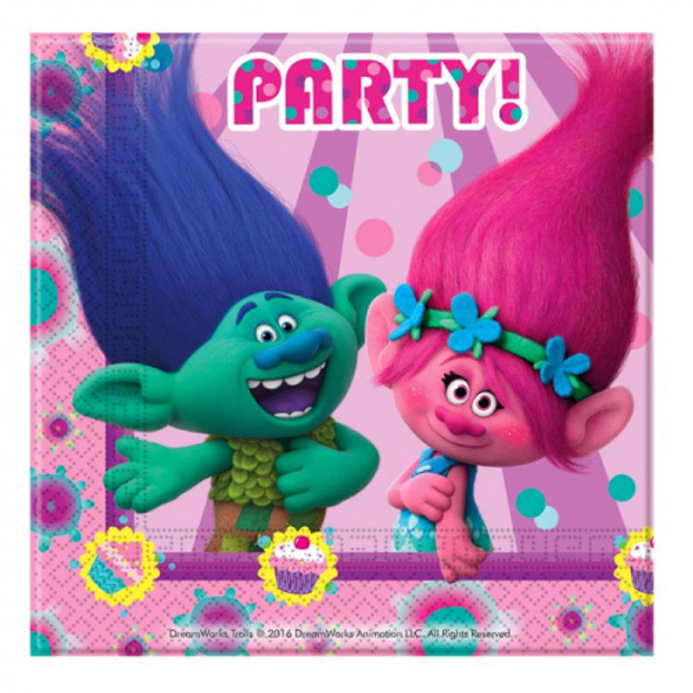 Распродажа Салфетки Тролли 33 на 33 20 шт.