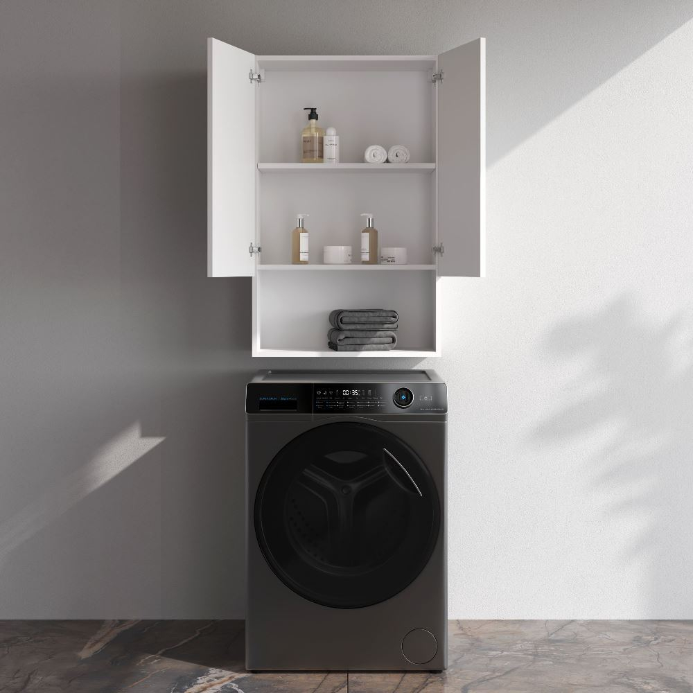 Шкаф навесной с дверками и открытой полкой, 60 см, белый глянец AM.PM X-Joy M85CHX06021WG