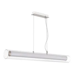 SL2010.113.01 Светильник подвесной ST-Luce Никель/Белый, Прозрачный LED 1*40W 3000K/4000K ENFYS