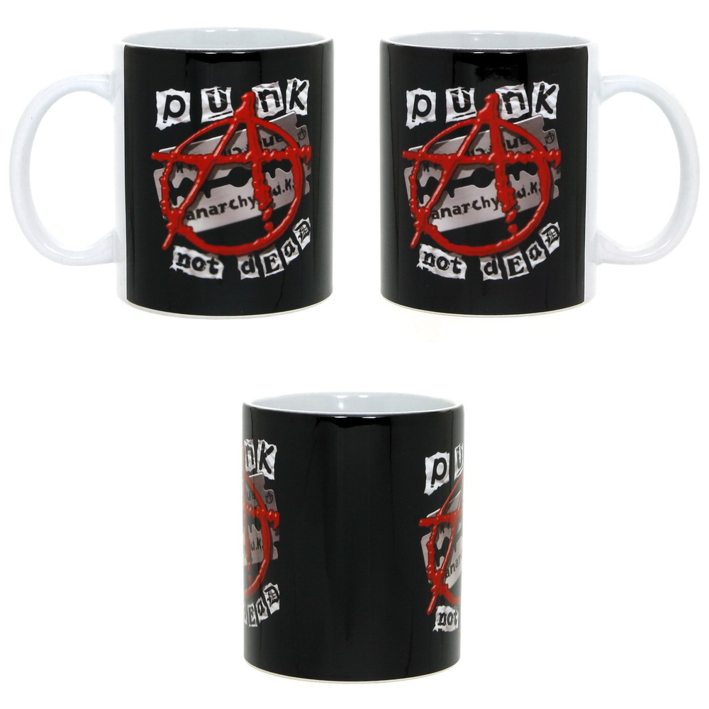 Кружка Punks not dead Анархия на лезвии (410)