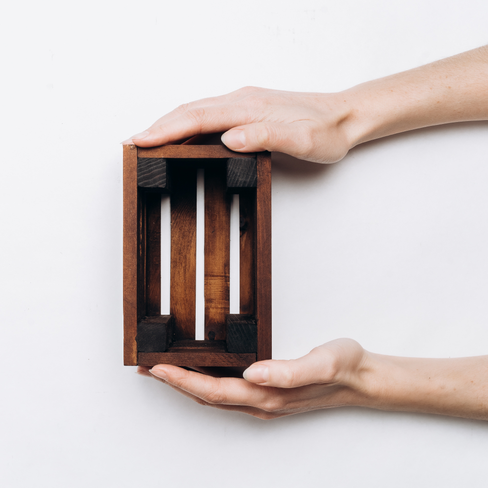 Деревянный подарочный декоративный короб, ящик для хранения из древесины Сибирского Кедра. PK34