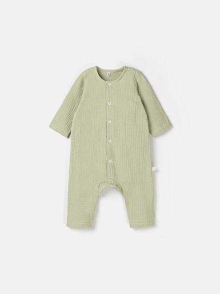 Ромпер муслиновый "Шалфей" 0+