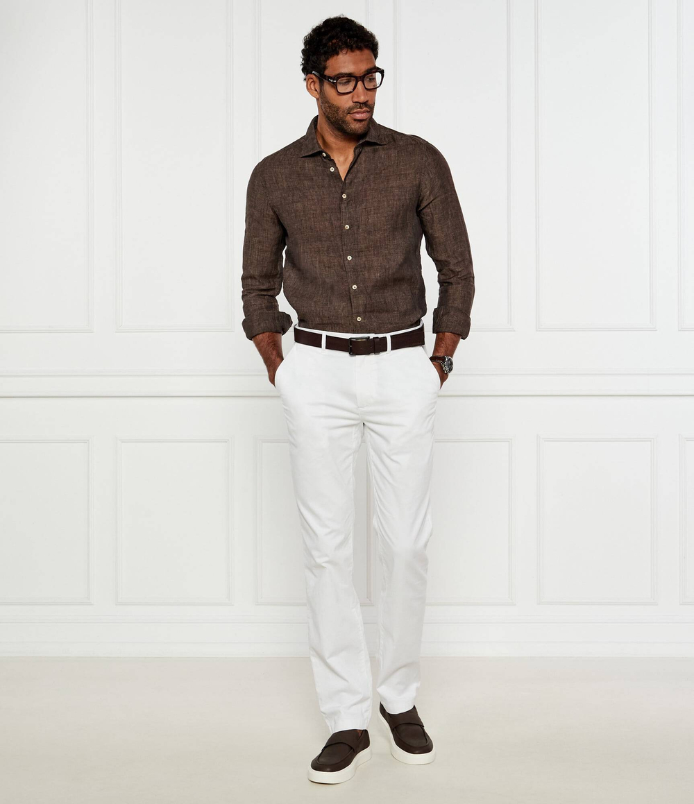 Льняная рубашка Stenstr\u00f6ms - коричневый(774721 7970)