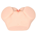 Телесный мастурбатор-полуторс с двумя любовными отверстиями Kokos Vanilla Onahole Real Vagina M01-003-13D