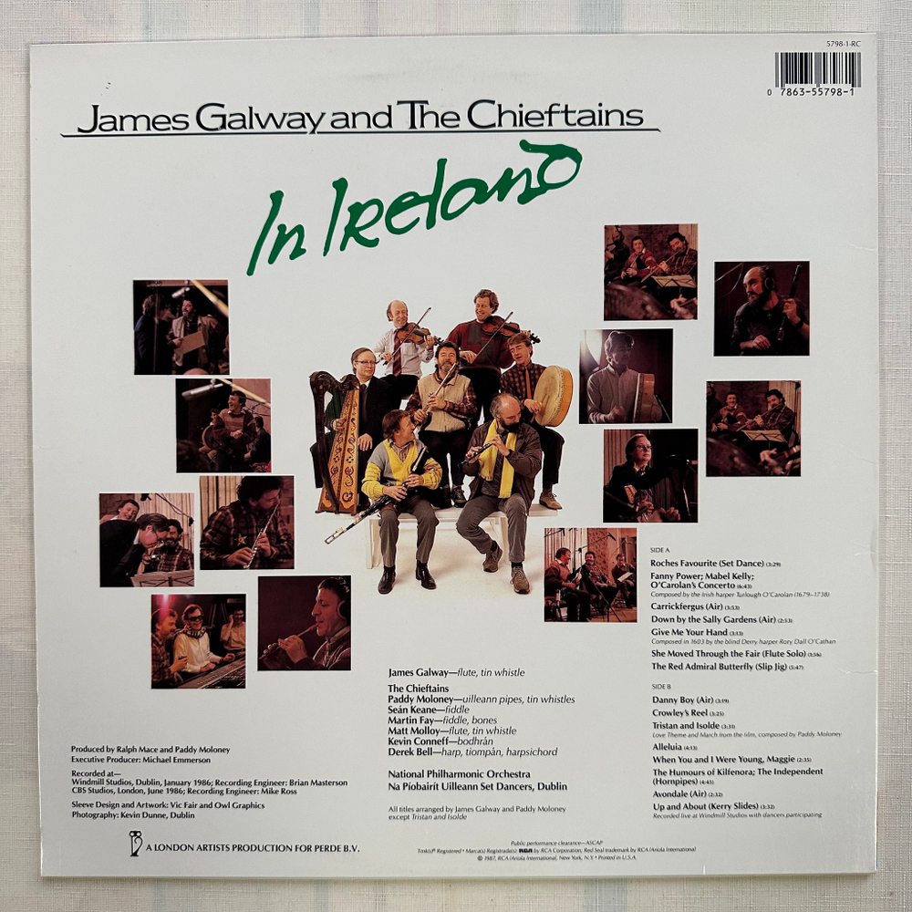 James Galway And The Chieftains ‎– In Ireland (США 1987г.)