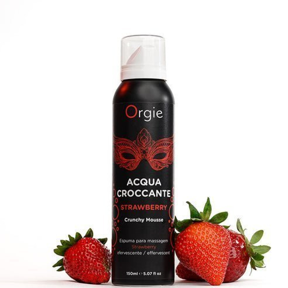 Хрустящая пенка для массажа Orgie Acqua Croccante Strawberry 150 мл