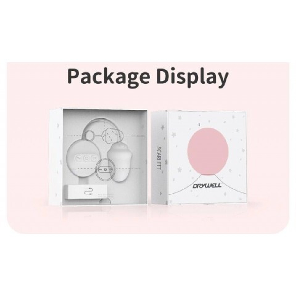 Виброяйцо DryWell Scarlett на дистанционном пульте управления