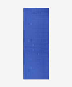 Коврик для йоги и фитнеса FM-101, PVC, 183x61x0,8 см, темно-синий