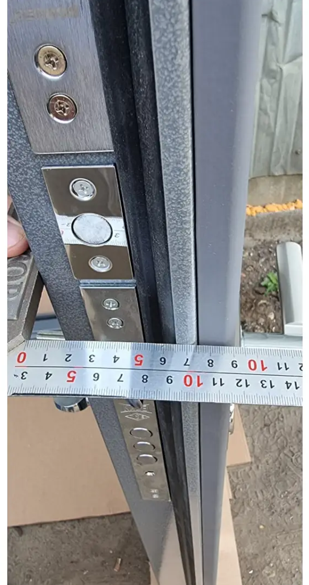Входная металлическая дверь Рекс 24 Силк Титан / ФЛ-291 Бетон светлый 16мм