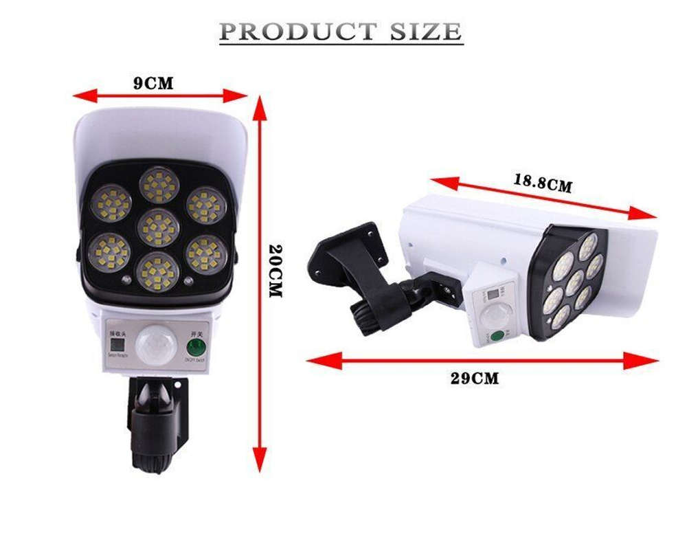 Светодиодный уличный настенный светильник, с датчиком движения, на солнечной батарее,/Jianlips Solar Sensor Light JLP-2177, белый