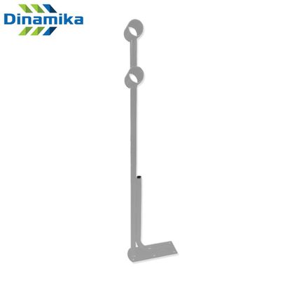 Хореографический кронштейн напольный двухрядный (Белый)