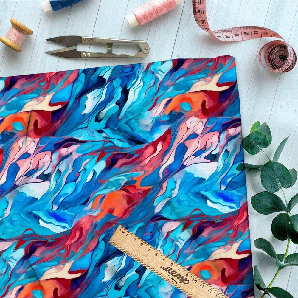 Ткань премиум дюспо экзотический атлас