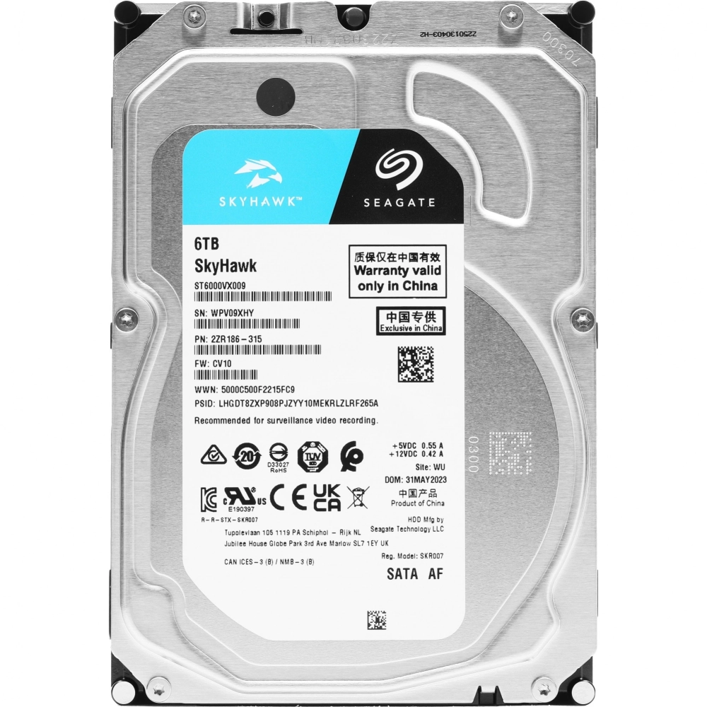 Жесткий диск Seagate 5400RPM 6TB (ST6000VX009)