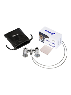 Театральный бинокль Levenhuk Broadway 325B Серебристый