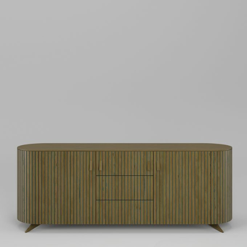 Комод 2 двери 3 ящика Эклипс (натуральный дуб с патиной), 195x76x46 см