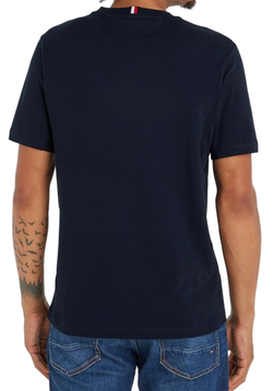 Мужская теннисная футболка Tommy Hilfiger Essentials Big Logo Short Sleeve Tee - desert sky