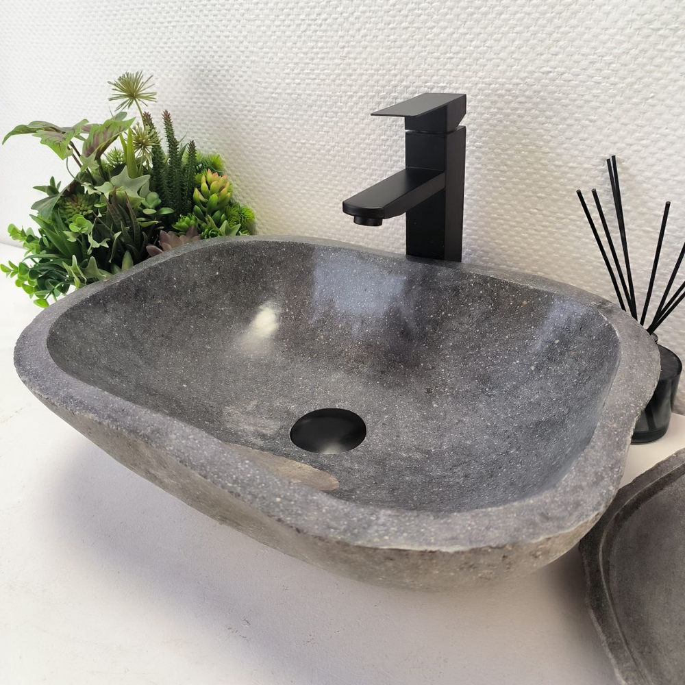 Раковина из речного камня RS-63457 (49*36*15) 0122