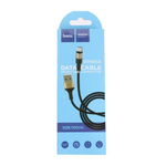 Кабель HOCO X26 USB-microUSB 2A 1м Nylon Black/Gold