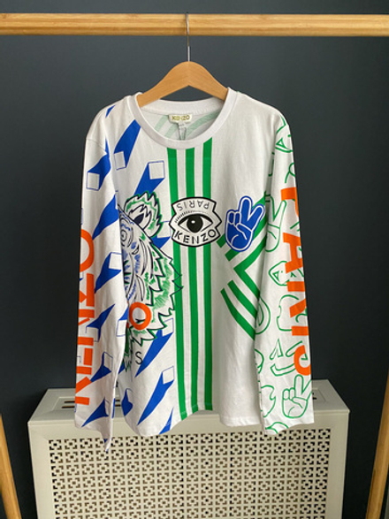 Новый хлопковый лонгслив Kenzo, 152