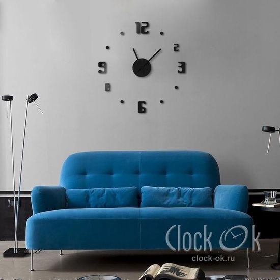 Настенные 3D часы Fashion