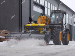 Щетка дорожная с бункером на погрузчик
