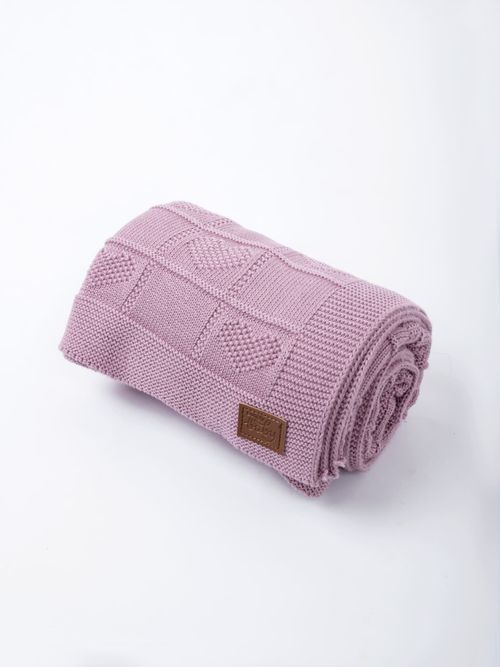 Плед вязаный хлопковый 