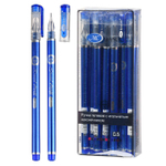 Ручка гелевая, Basir, синие чернила, серия "Office", с граненым наконечником, синий корпус, 12 шт