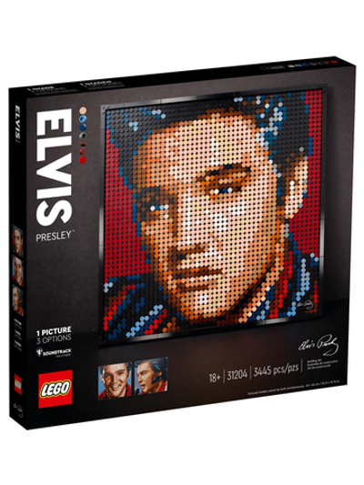 LEGO Art 31204 Лего Элвис Пресли, портрет из мозаики, коллекционный набор для взрослых, оригинал ЛЕГО 31204_УЦЕНКА