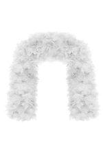 Объемное болеро с цветочной отделкой