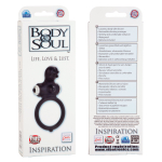 Черное виброкольцо Body & Soul Inspiration