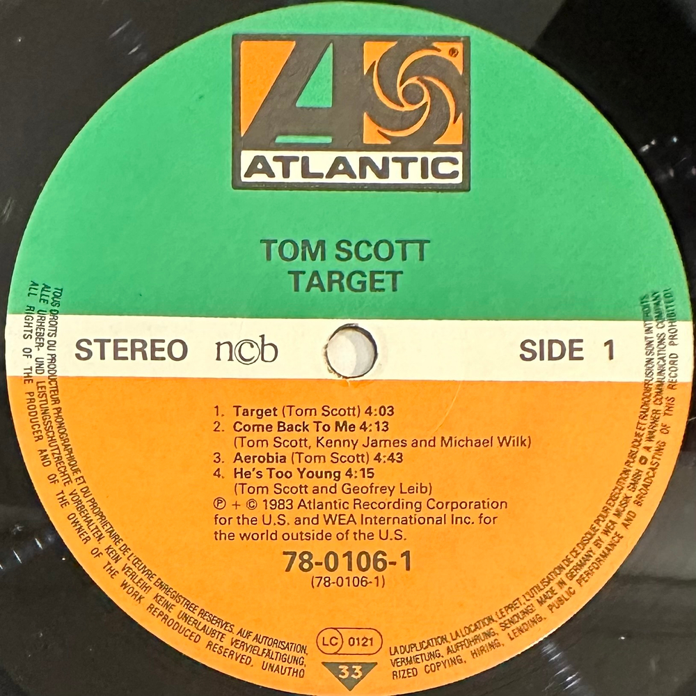 Tom Scott - Target (Скандинавия 1983г.)