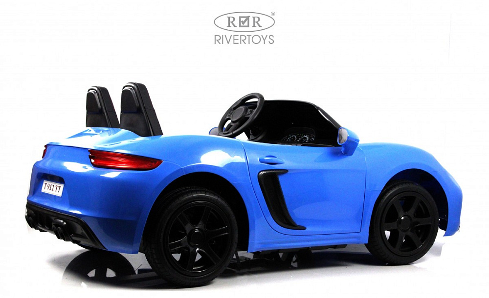 Детский электромобиль RiverToys Porshe Cayman T911TT синий