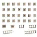 Накладка 2-я для розеток RJ45, TV, SAT, шампань, серия S08