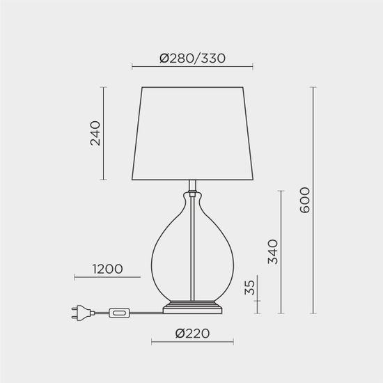 Настольный светильник MODELUX ML.6111.01TL BR