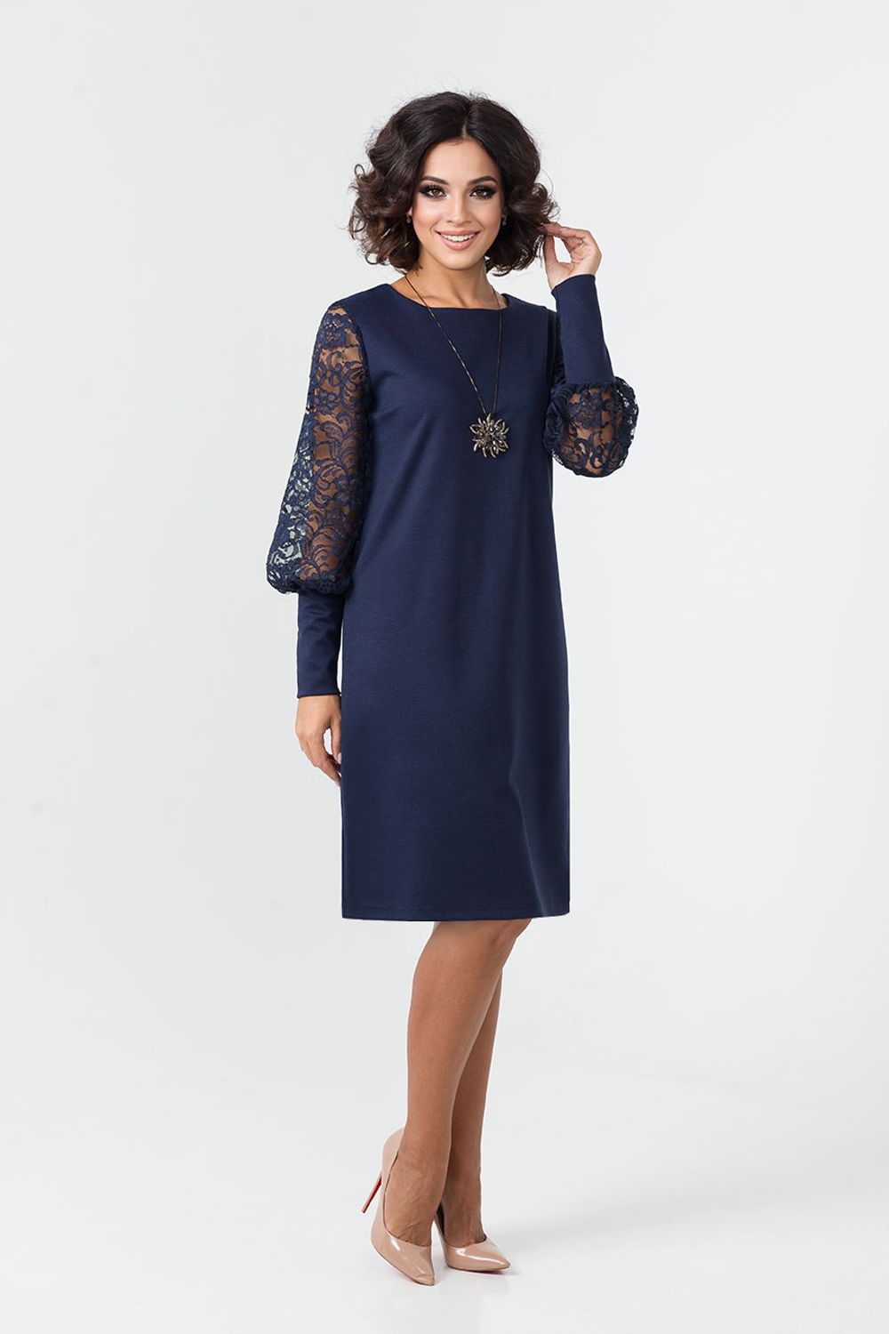 Платье Жозефина(46-56) Serenada темно-синий (Акция)