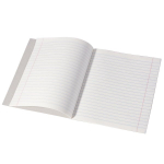 Тетрадь 18л., линия, Alingar, скрепка, блок офсет, 100% белизна, мелованный картон (стандарт), "Mix Bright", 5 дизайнов в пленке т/у