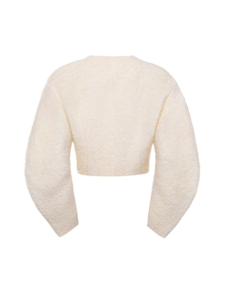 Укороченный жакет из шерсти