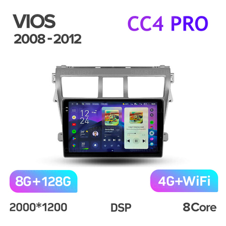 Teyes CC4 Pro 9" для Toyota Belta, Vios, Yaris 2008-2012