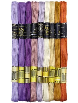 Наборы ниток мулине для вышивания ПНК Киров 9 шт.