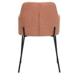 Стул Dwight, фактурный шенилл, коралловый