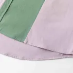 Сорочка Ymkashix Puff лиловая/темно-зеленая